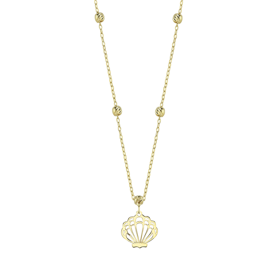 Dorikalı İstiridye 14 Ayar Altın Kolye