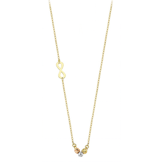 Dorikalı Sonsuzluk 14 Ayar Altın Kolye