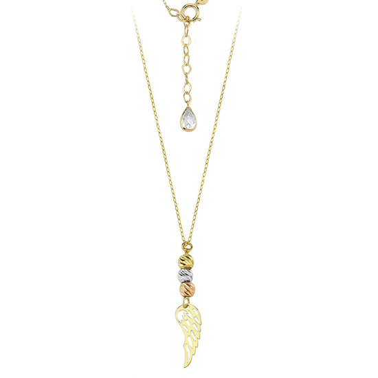 Dorikalı Yaprak Figürlü 14 Ayar Altın Kolye