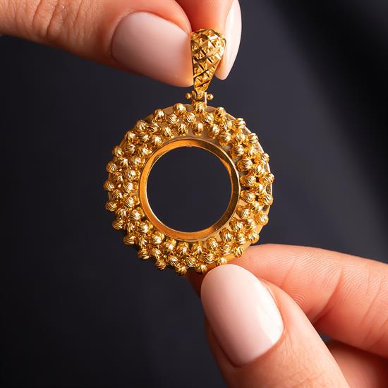 Dorikalı Yarım Altın Çerçevesi 14 Ayar Altın