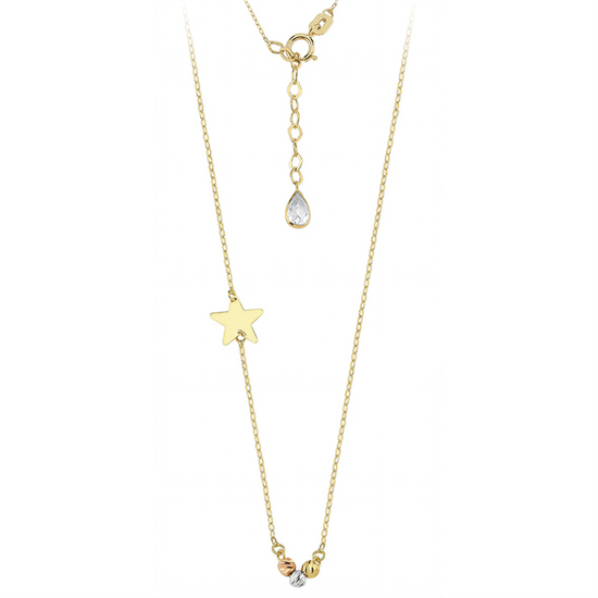 Dorikalı Yıldız 14 Ayar Altın Kolye