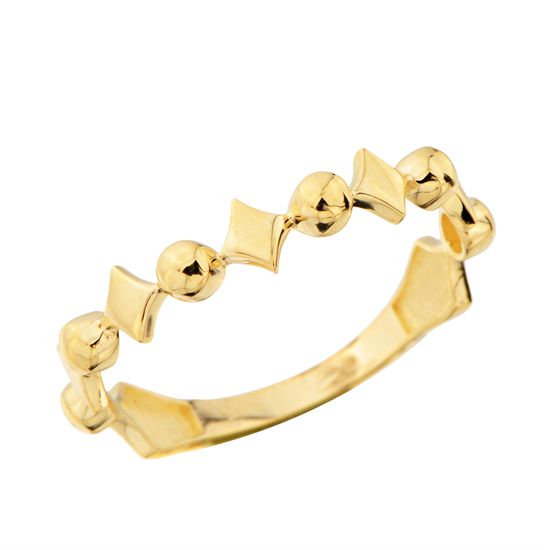 Dörtgen Model 14 Ayar Altın Yüzük