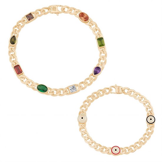 Ema Anne Çocuk Renkli Gurmet Altın Bileklik