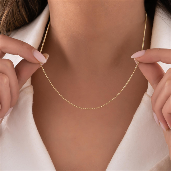 Tırnak Makası 1,15 mm 14 Ayar Altın Zincir