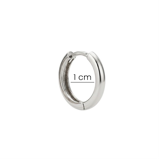 Beyaz Altın Halka Küpe 14 Ayar