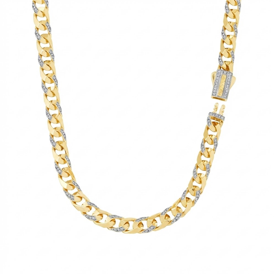 Ema 7mm Taşlı Piramit Gurmet Zincir