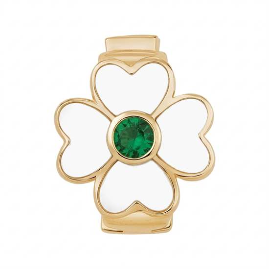 Ema Beyaz Çiçek 9Mm Bileklik Charm