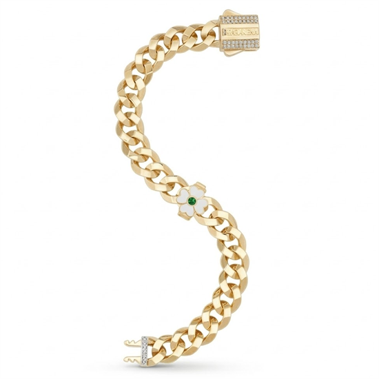 Ema Beyaz Çiçek 9Mm Bileklik Charm