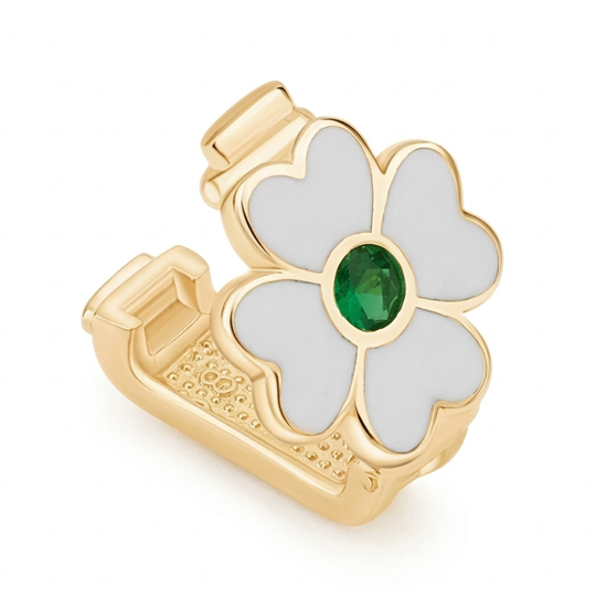 Ema Beyaz Çiçek 9Mm Bileklik Charm