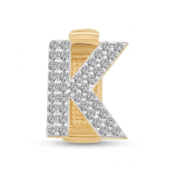 Ema K Harf 9Mm Bileklik Charm