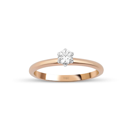 Pırlanta Tektaş Yüzük 0.22 Ct