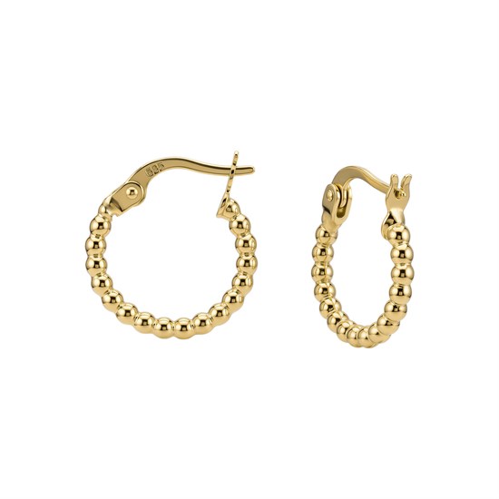 Dorikalı Halka Küpe 14 Ayar Altın