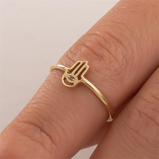 Fatma Ana Eli 14 Ayar Altın Yüzük