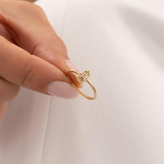 Fatma Ana Eli 14 Ayar Altın Yüzük