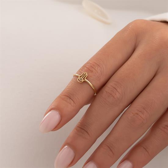 Fatma Ana Eli 14 Ayar Altın Yüzük