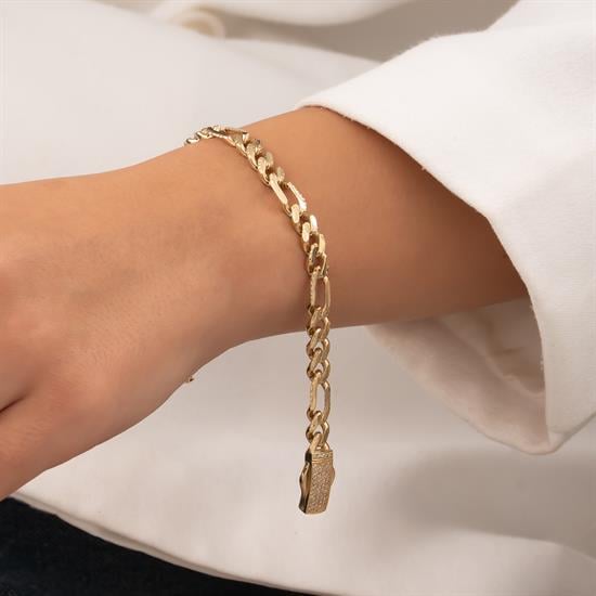 Figaro Gurmet 14 Ayar Altın Bileklik