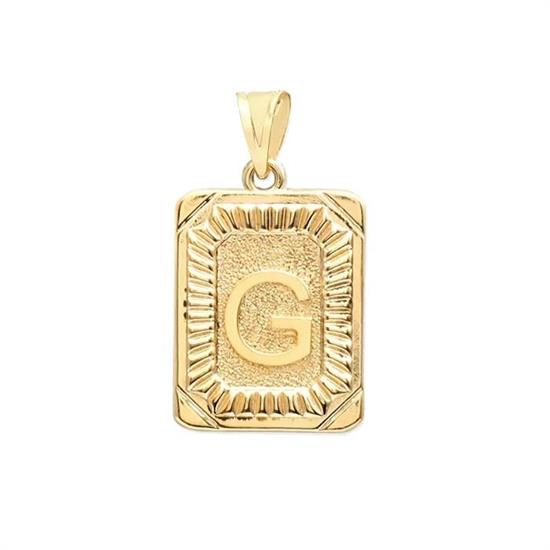 G Harfi 14 Ayar Altın Kolye Ucu