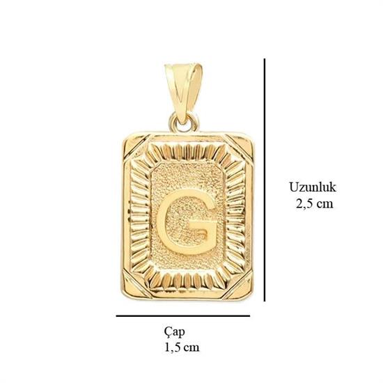 G Harfi 14 Ayar Altın Kolye Ucu