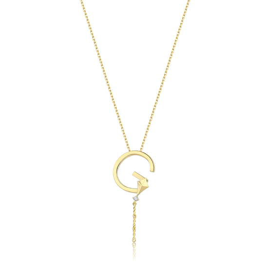 G Harfi Sallantılı Harfli Kolye