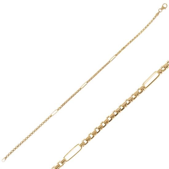 Geçişli Altın Bileklik 14 Ayar Altın