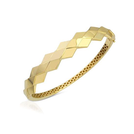 Geometrik Model Kelepçe 14 Ayar Altın