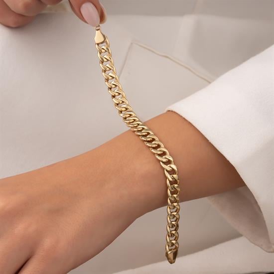 Gurmet Model Bileklik 14 Ayar Altın