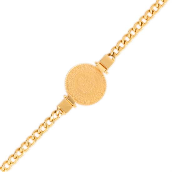 Gurmet Çeyrekli Bileklik 14 Ayar Altın