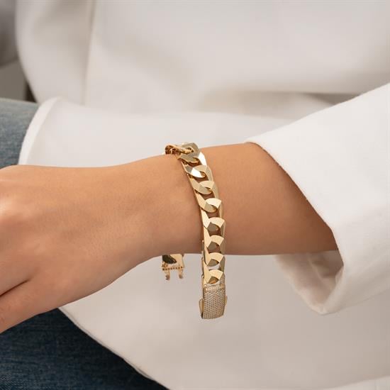 Gurmet Model 14 Ayar Altın Bileklik