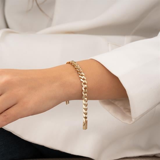 Gurmet Model 14 Ayar Altın Bileklik