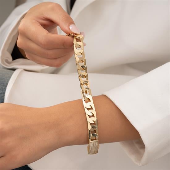 Gurmet Model 14 Ayar Altın Bileklik