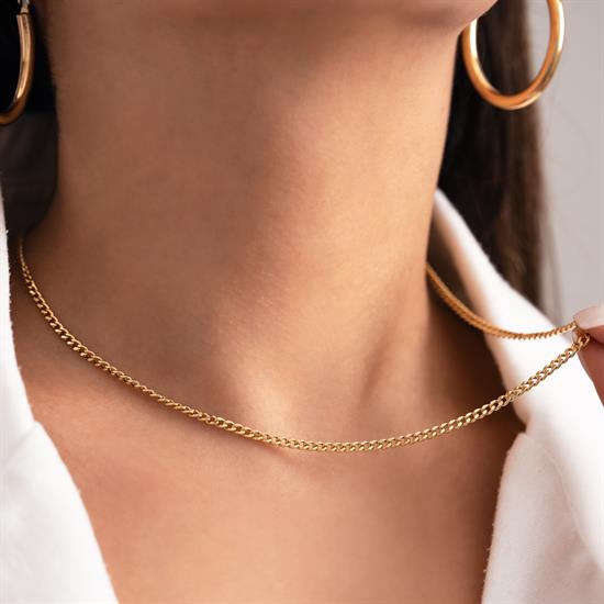 Gurmet Spor Zincir 3Mm 14 Ayar Altın