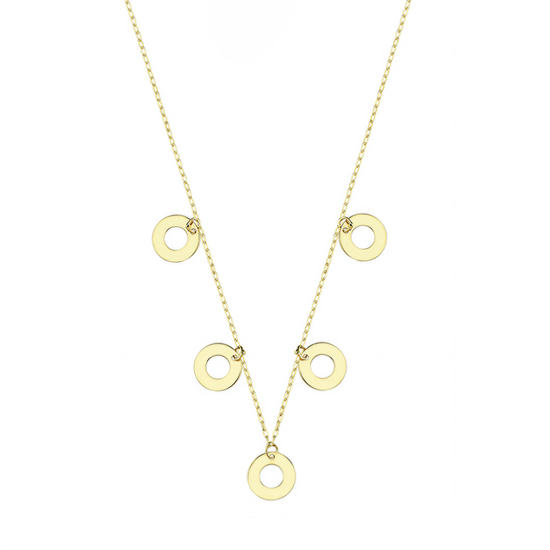 Halka 14 Ayar Altın Kolye