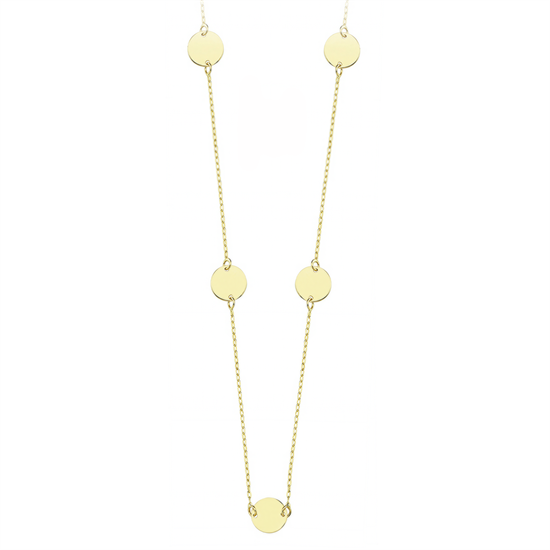 Minimal Halka 14 Ayar Altın Kolye