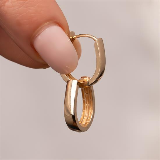 Halka Küpe 1.5 Cm 14 Ayar Altın