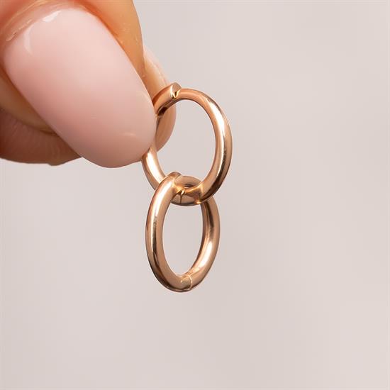 Halka Küpe 1 Cm 14 Ayar Altın