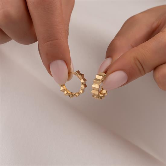 Halka Küpe 14 Ayar Altın