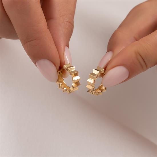 Halka Küpe 14 Ayar Altın