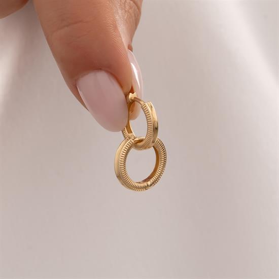 Halka Küpe Altın 14 Ayar 