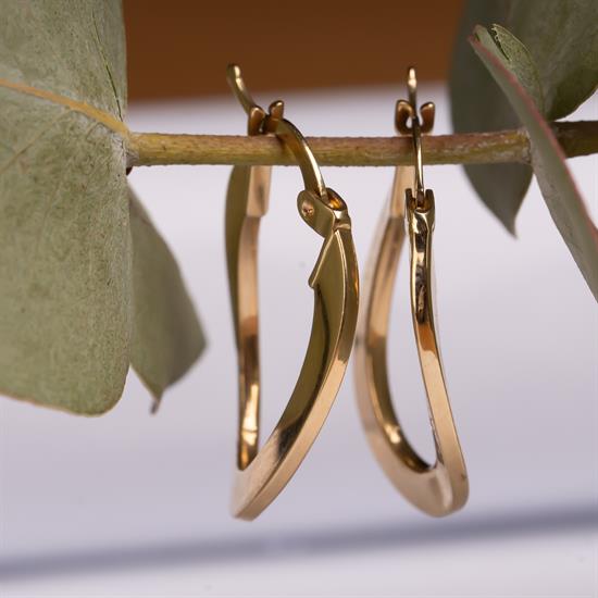 Halka Küpe 14 Ayar Altın