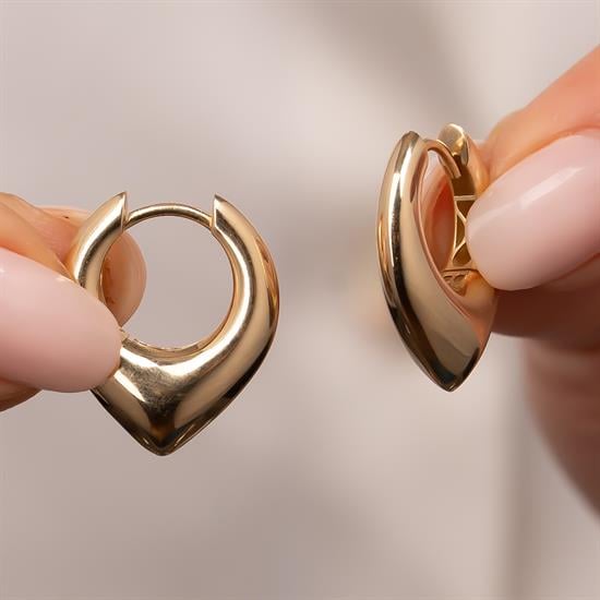 Halka Küpe 2 Cm 14 Ayar Altın