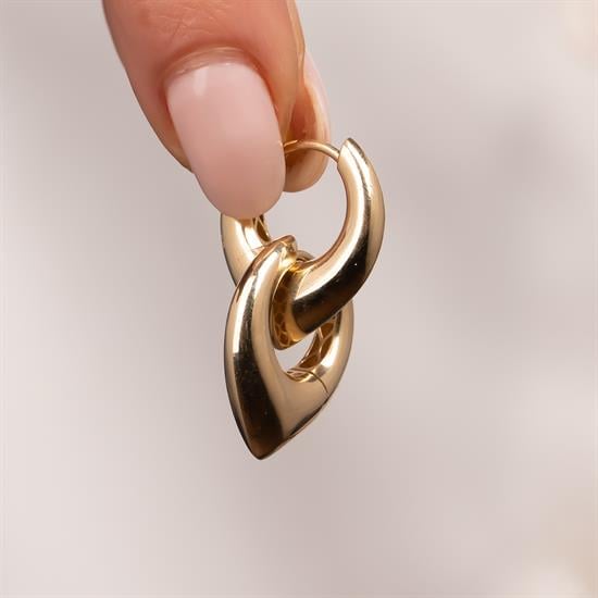 Halka Küpe 2 Cm 14 Ayar Altın