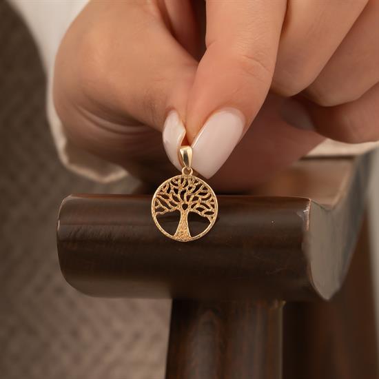 Hayat Ağacı 14 Ayar Kolye Ucu