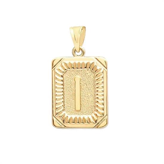 İ Harfi 14 Ayar Altın Kolye Ucu