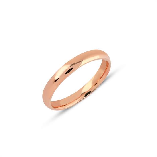 3 Mm İçi Dolu Bombeli Klasik Alyans 