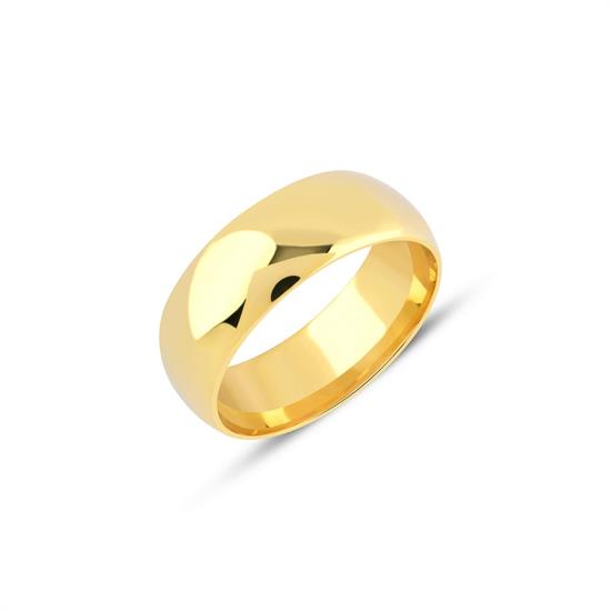 7 Mm İçi Dolu Bombeli Klasik Alyans 