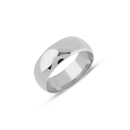 7 Mm İçi Dolu Bombeli Klasik Alyans 