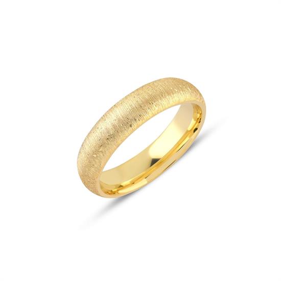 İçi Dolu Diamond Mat Zeminli Alyans