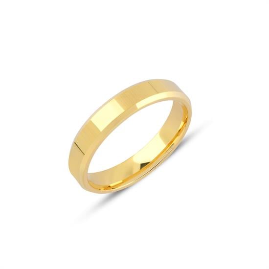 İçi Boş Kibrit Çöpü Düz Klasik Alyans 4 Mm