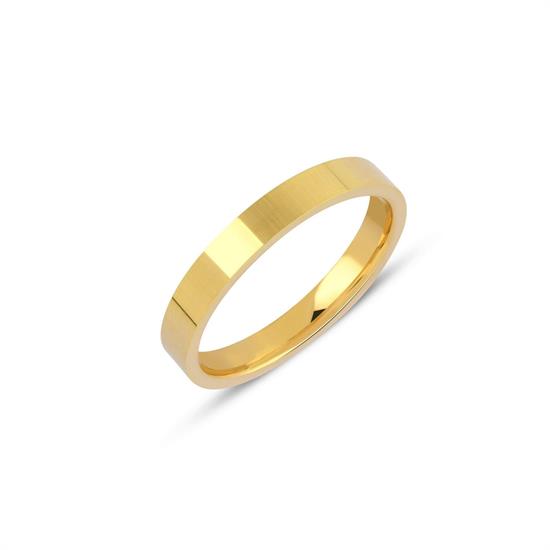 İçi Dolu Kibrit Çöpü Düz Klasik Alyans 3 Mm