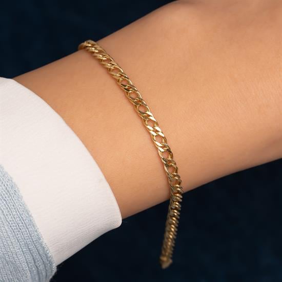 İnce Gurmet 14 Ayar Altın Bileklik